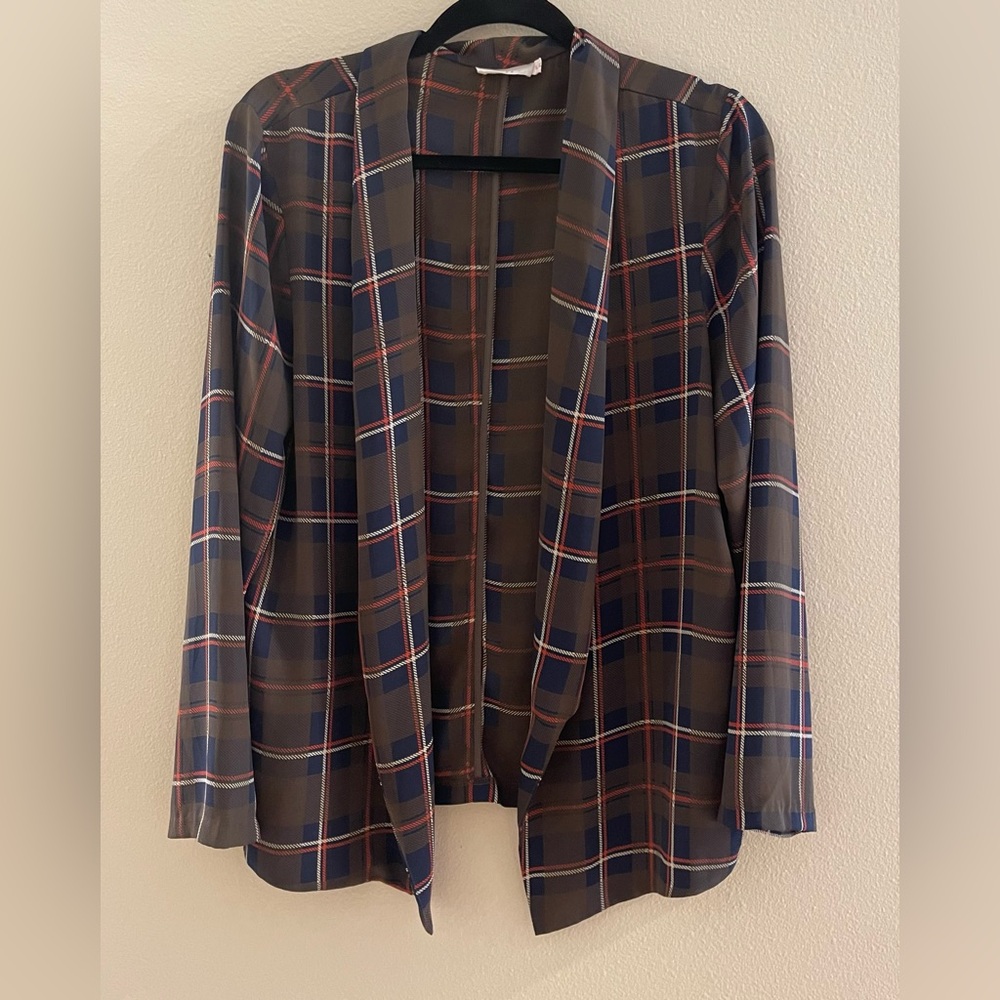Lush plaid blazer